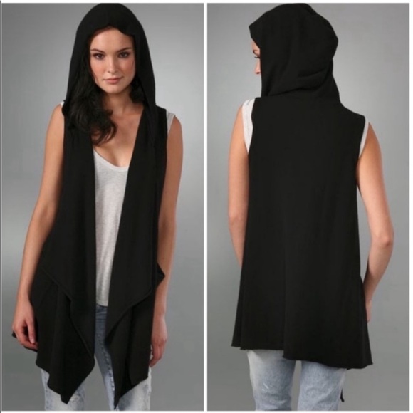 JOIE Black 100% Cashmere Jessi Hooded Cardigan - Picture 1 of 4